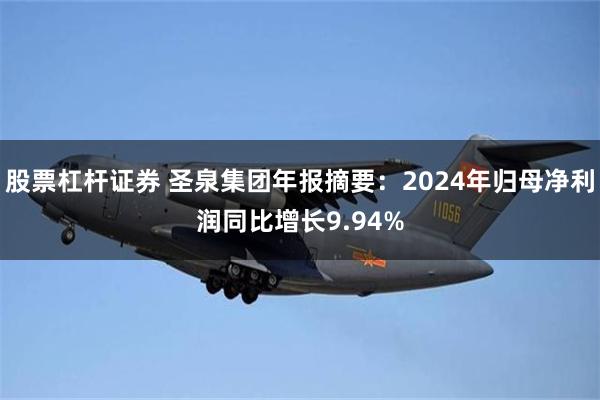 股票杠杆证券 圣泉集团年报摘要：2024年归母净利润同比增长9.94%
